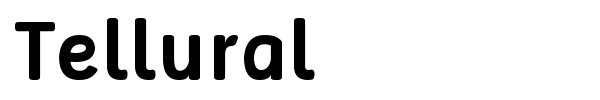 Tellural font preview